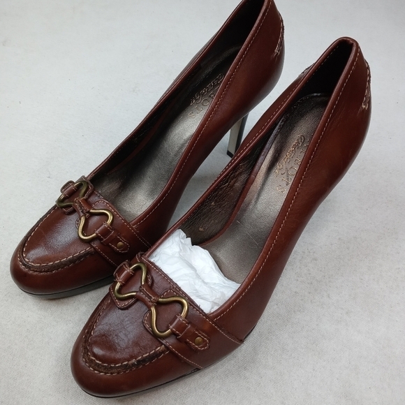 Talbots women's sz 8M platform 4" heels hoesebit - Picture 1 of 12